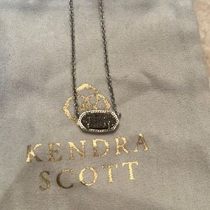 Kendra Scott Platinum Drury Pendant silver necklace